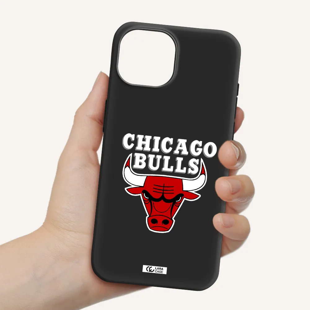 Chicago Bulls Apple iPhone 15 Silicone black Case