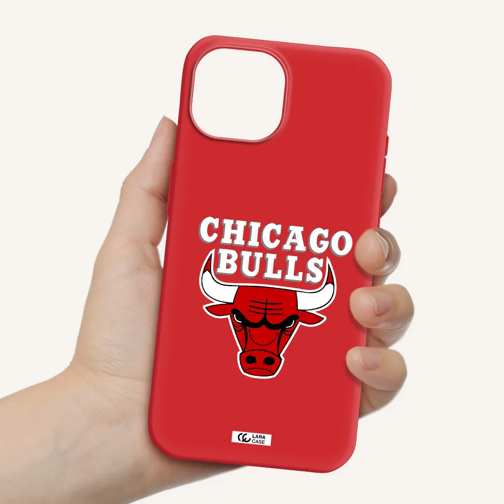 Chicago Bulls Apple Iphone 15 Silicone Imperial Red Case