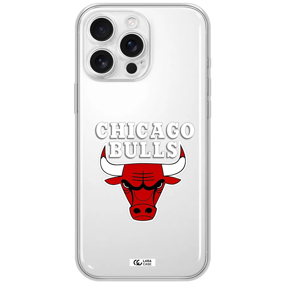 Chicago Bulls Apple Iphone 16 Pro Max Clear Tpu Case