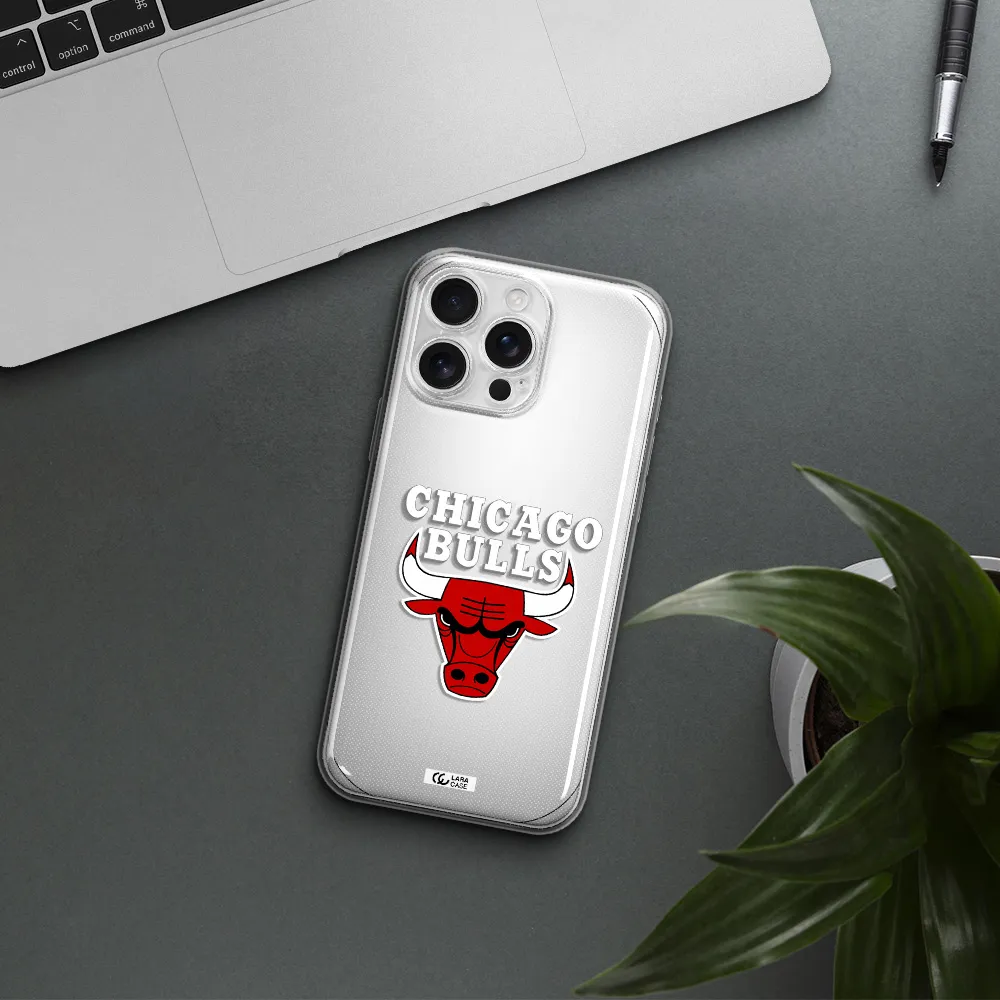 Chicago Bulls Apple Iphone 16 Pro Max Clear Tpu Case