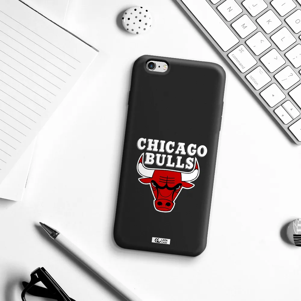 Chicago Bulls Apple iPhone 6 plus Silicone black Case