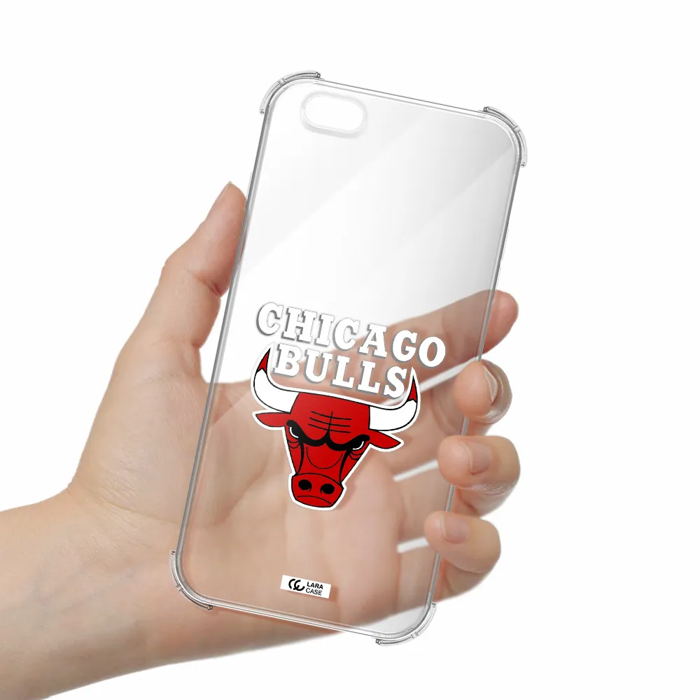 Chicago Bulls Apple iPhone 6 s plus Clear PC Case