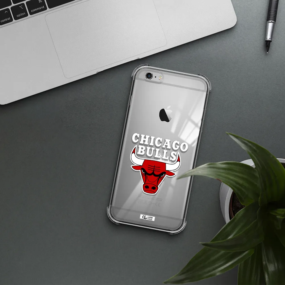 Chicago Bulls Apple iPhone 6 s plus Clear PC Case