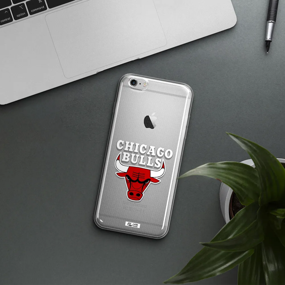 Chicago Bulls Apple iPhone 6 s plus Clear TPU Case
