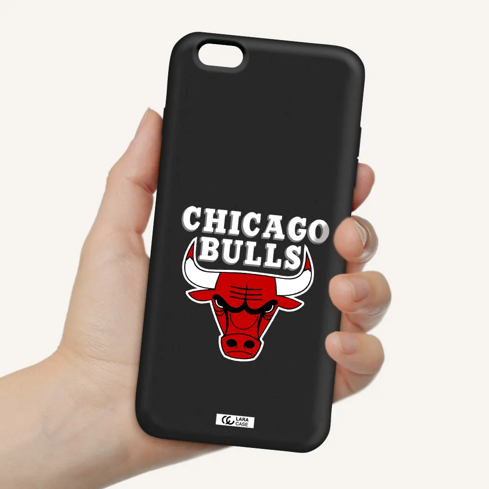 Chicago Bulls Apple iPhone 6 s plus Silicone black Case