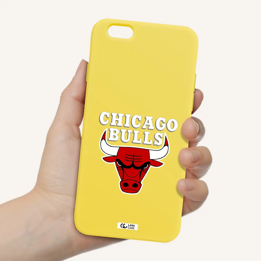 Chicago Bulls Apple iPhone 6 Silicone canary yellow Case