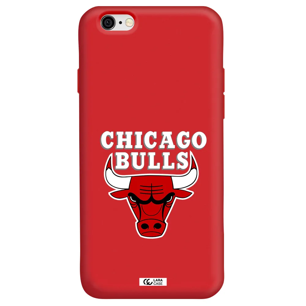 Chicago Bulls Apple iPhone 6 Silicone Imperial Red Case