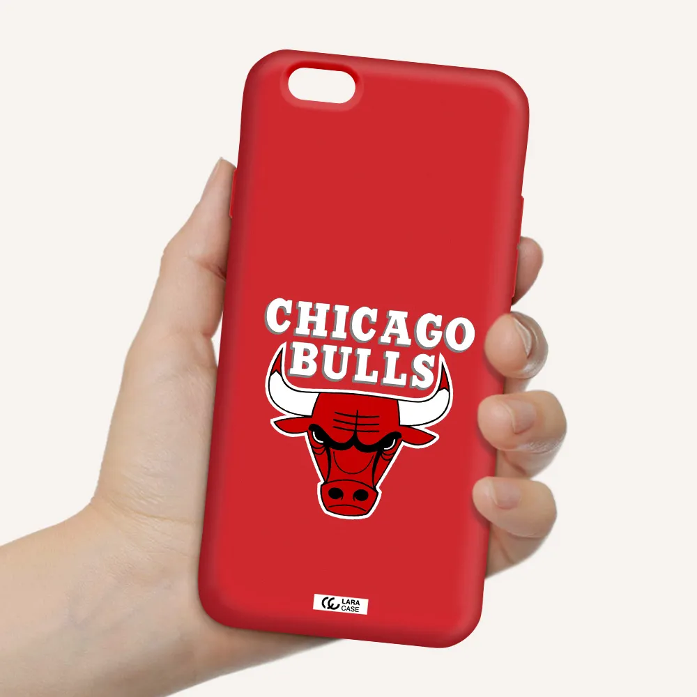 Chicago Bulls Apple iPhone 6 Silicone Imperial Red Case