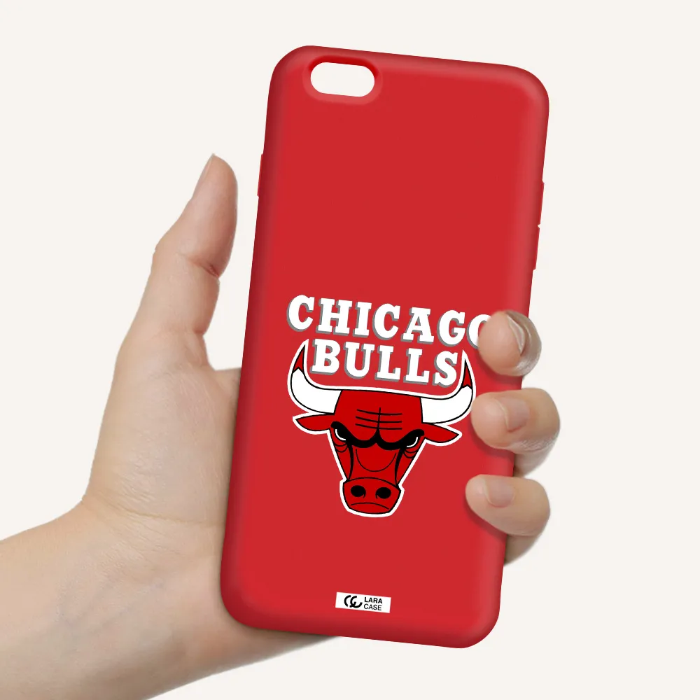 Chicago Bulls Apple iPhone 6S Silicone Imperial Red Case
