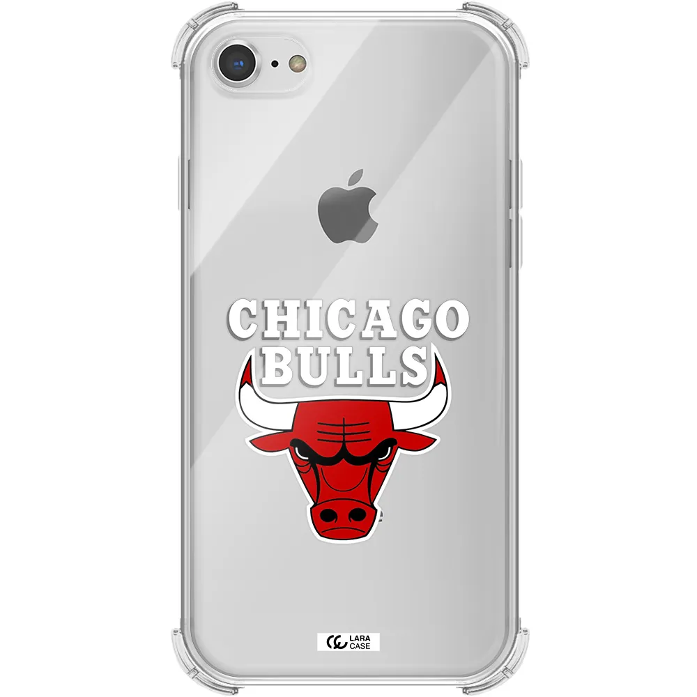 Chicago Bulls Apple iPhone 7 Clear PC Case