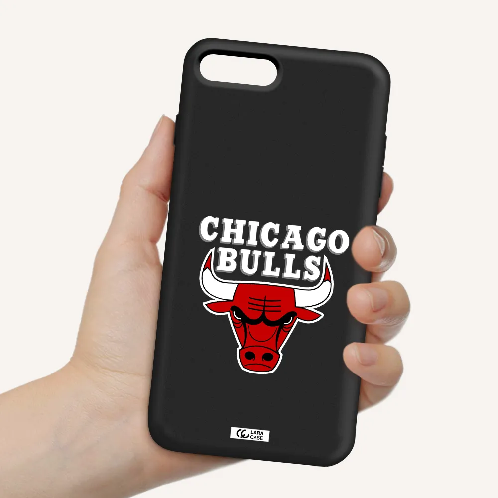 Chicago Bulls Apple iPhone 7 plus Silicone black Case