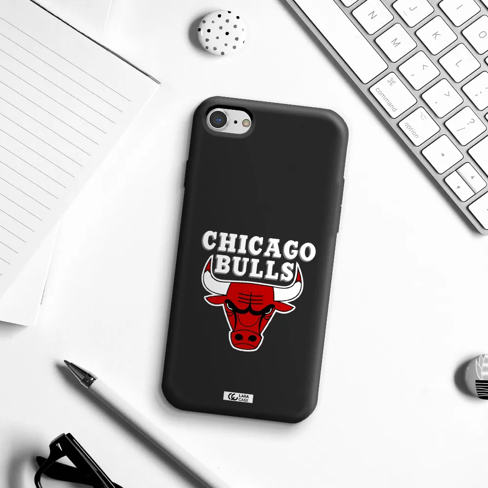 Chicago Bulls Apple iPhone 7 Silicone black Case