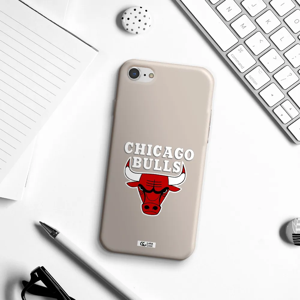Chicago Bulls Apple iPhone 7 Silicone Stone Case