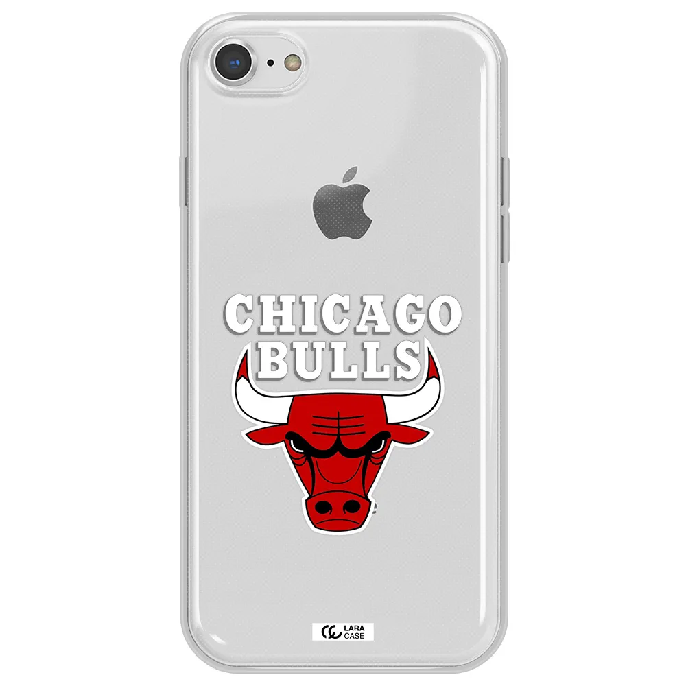 Chicago Bulls Apple iPhone 8 Clear TPU Case