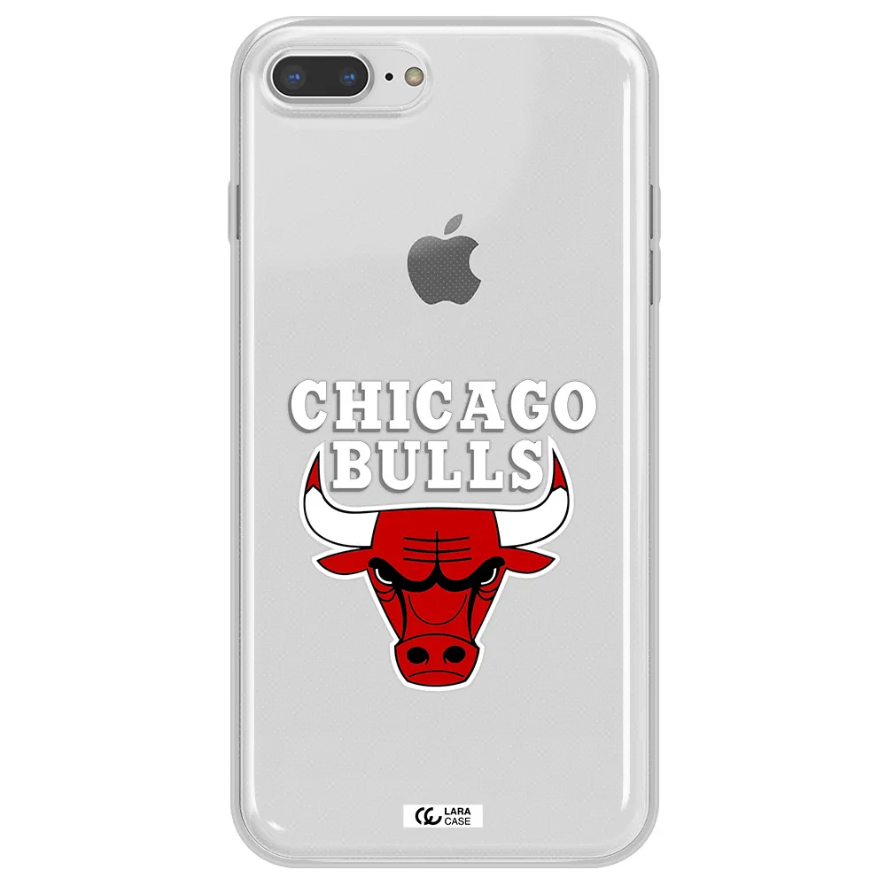 Chicago Bulls Apple iPhone 8 plus Clear TPU Case