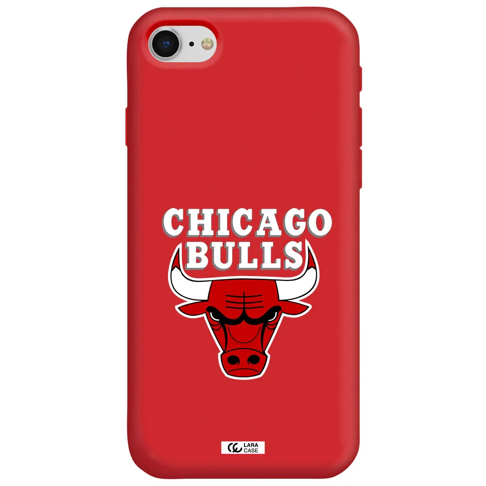 Chicago Bulls Apple iPhone se 2020 Silicone Imperial Red Case