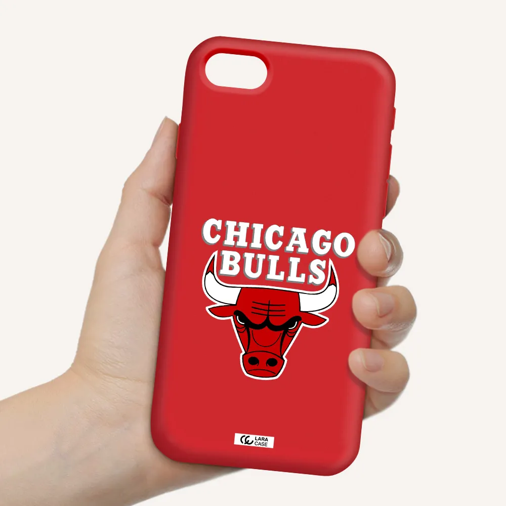 Chicago Bulls Apple iPhone se 2020 Silicone Imperial Red Case