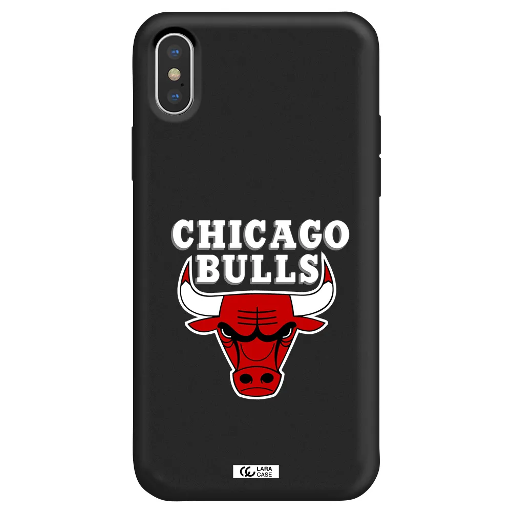 Chicago Bulls Apple iPhone X Silicone black Case