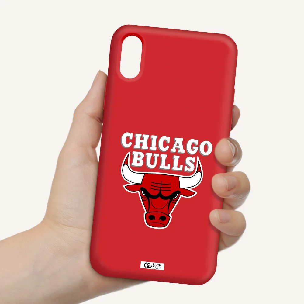 Chicago Bulls Apple iPhone XS Silicone Imperial Red Case