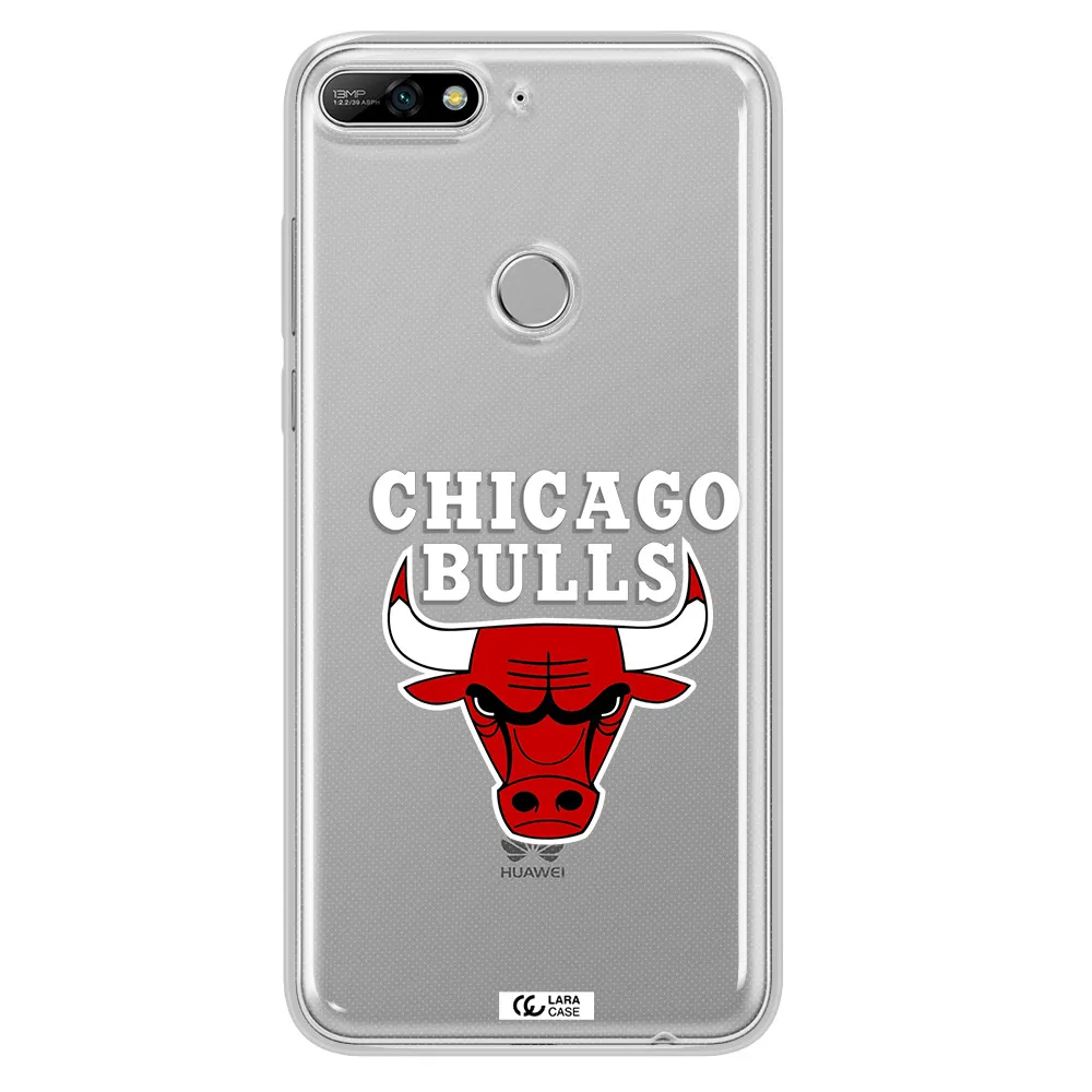 Chicago Bulls Huawei Y7 2018 Clear TPU Case