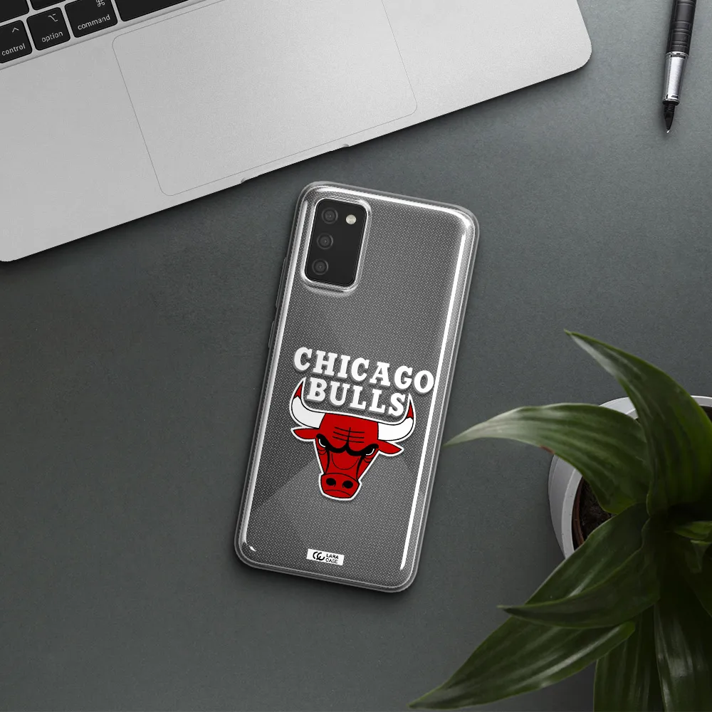 Chicago Bulls Samsung A02S Clear TPU Case