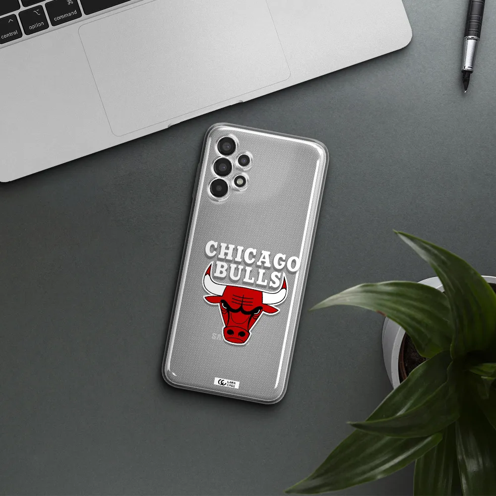 Chicago Bulls Samsung A13 Clear TPU Case