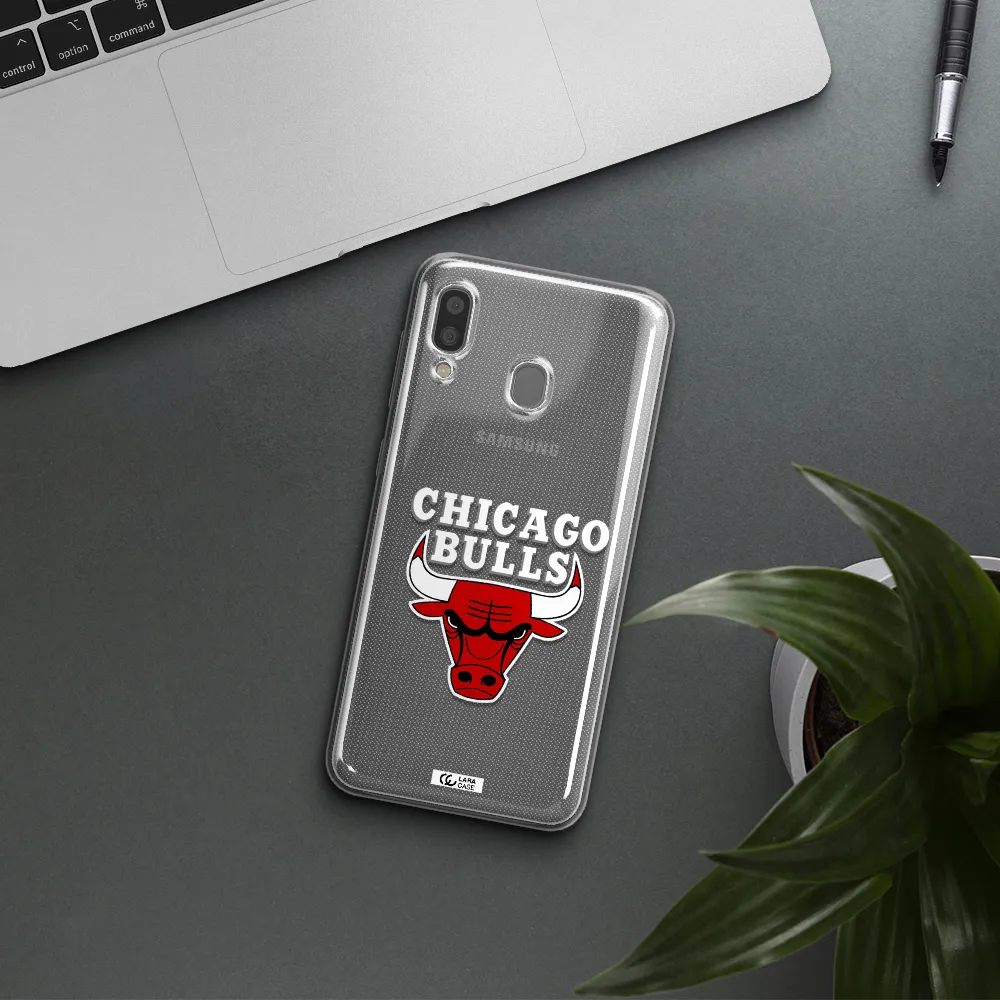 Chicago Bulls Samsung A20 Clear TPU Case