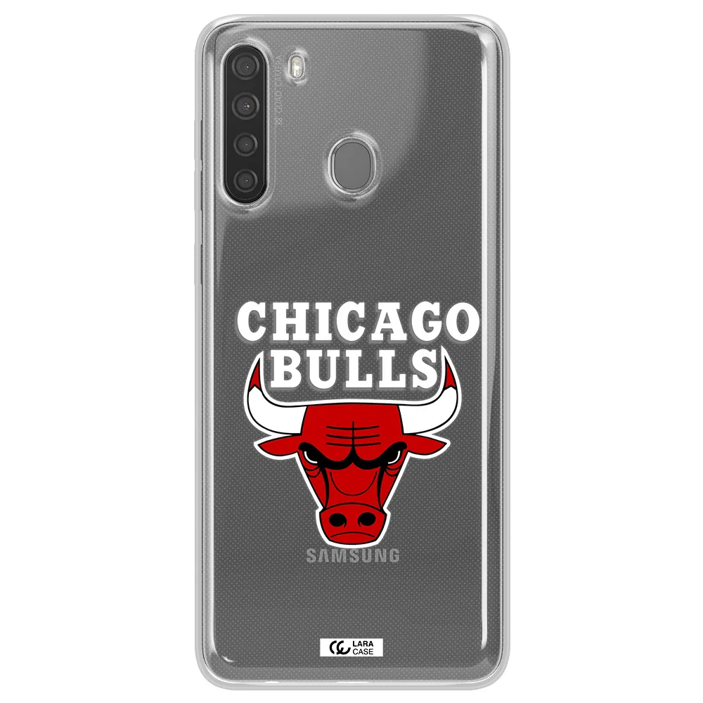 Chicago Bulls Samsung A21 Clear TPU Case