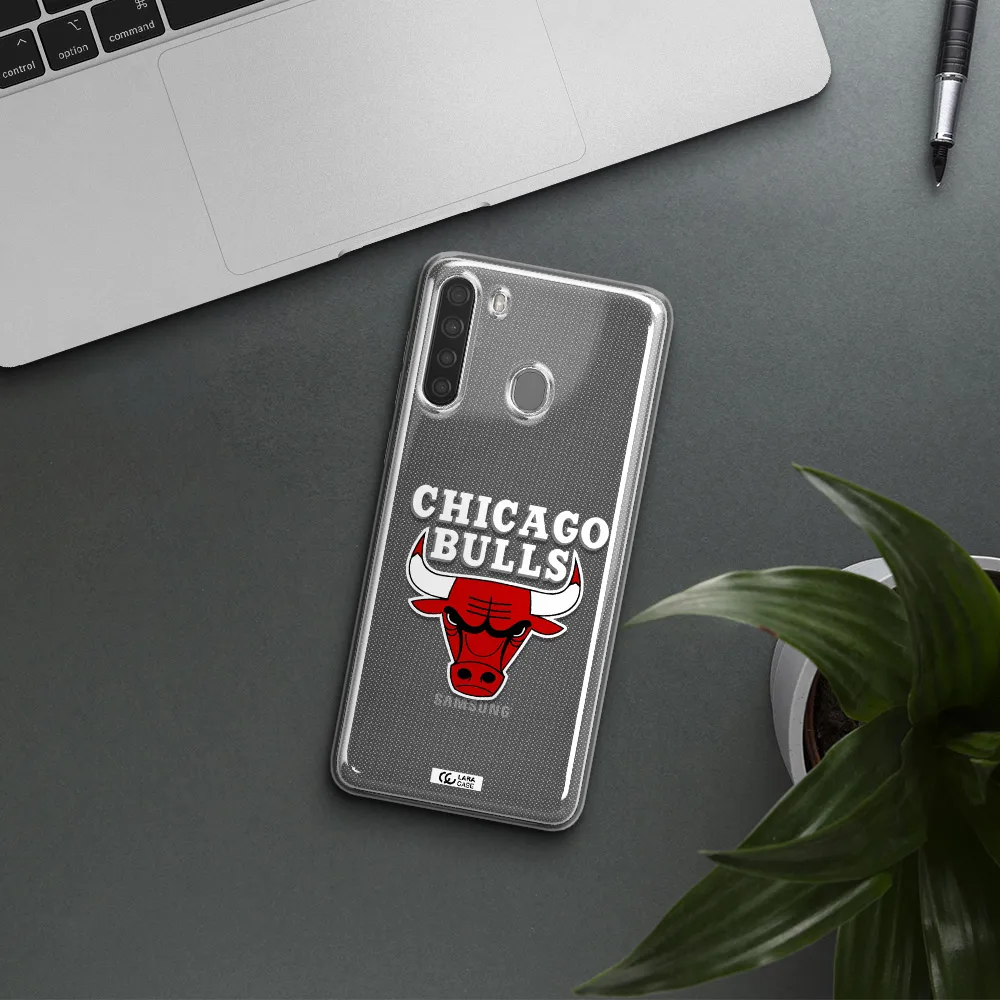 Chicago Bulls Samsung A21 Clear TPU Case