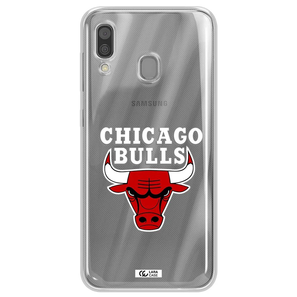 Chicago Bulls Samsung A30 Clear TPU Case