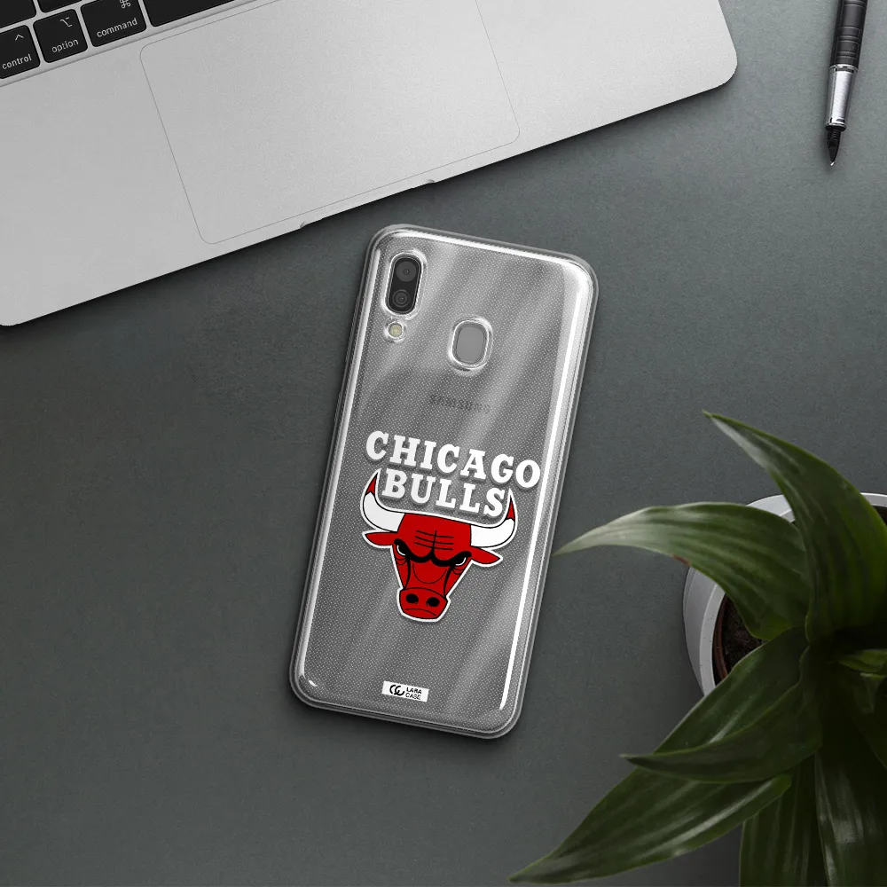 Chicago Bulls Samsung A30 Clear TPU Case