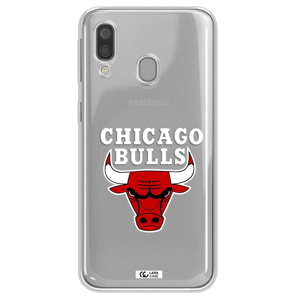 Chicago Bulls Samsung A40 Clear TPU Case