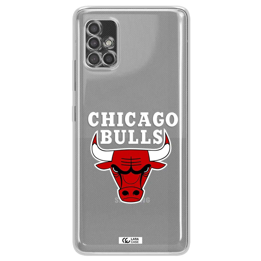 Chicago Bulls Samsung A40S Clear Tpu Case