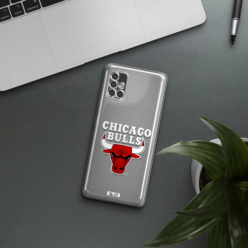 Chicago Bulls Samsung A40S Clear Tpu Case