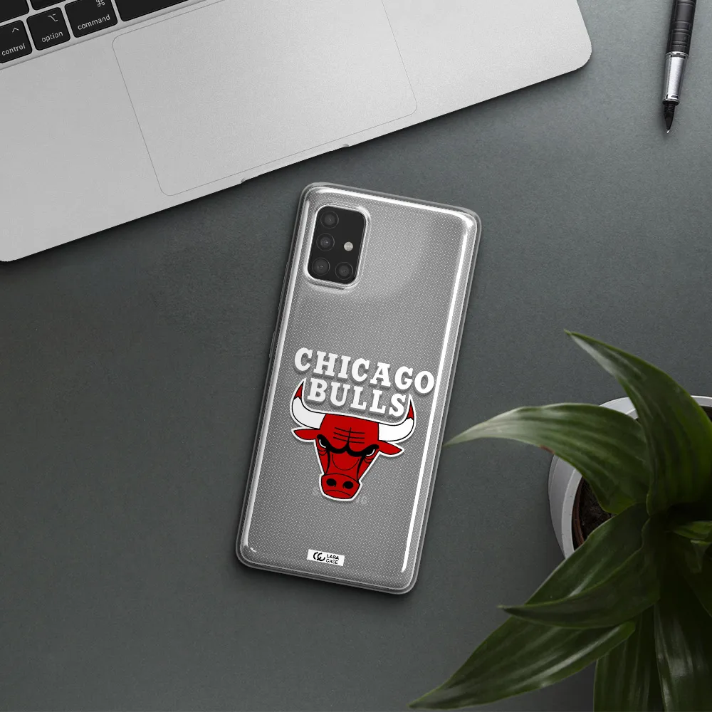 Chicago Bulls Samsung A51 Clear TPU Case
