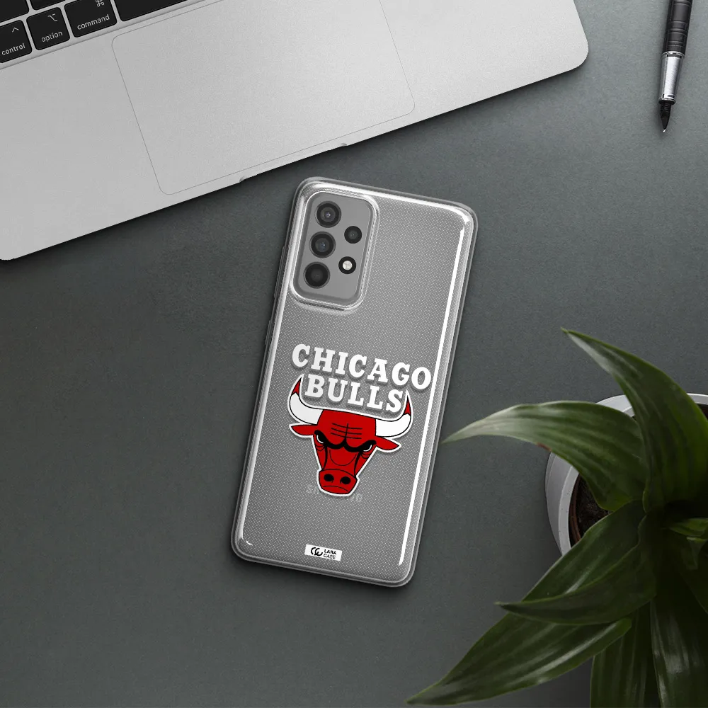 Chicago Bulls Samsung A52 Clear TPU Case
