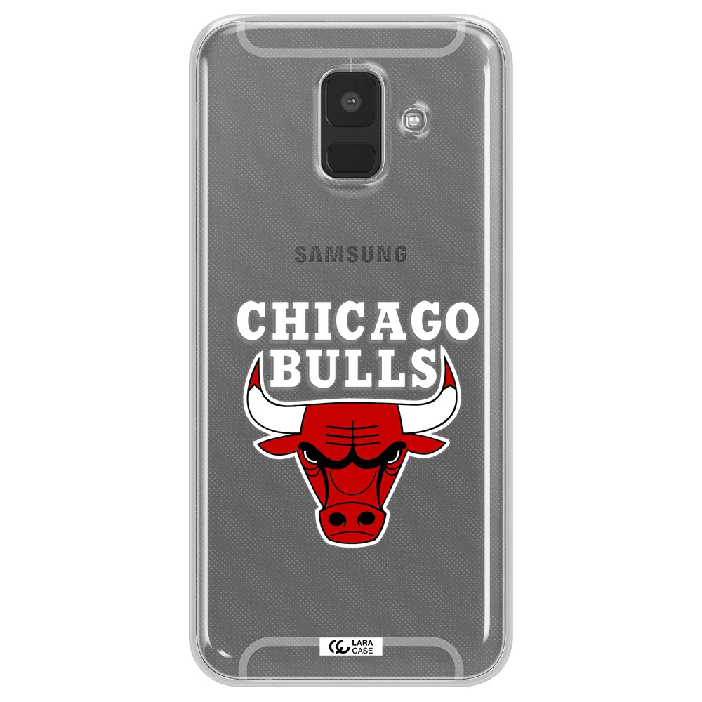 Chicago Bulls Samsung A6 Clear TPU Case
