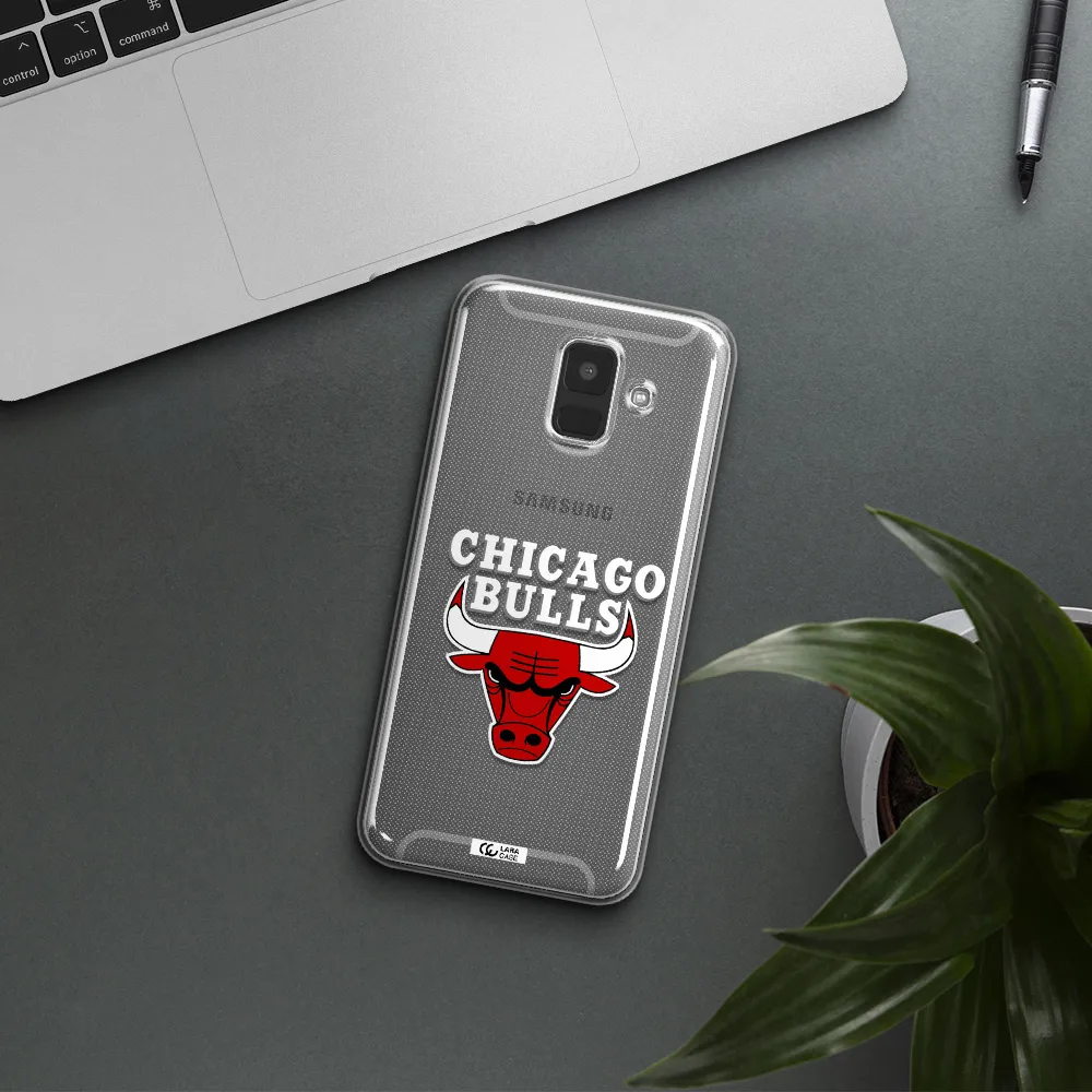 Chicago Bulls Samsung A6 Clear TPU Case