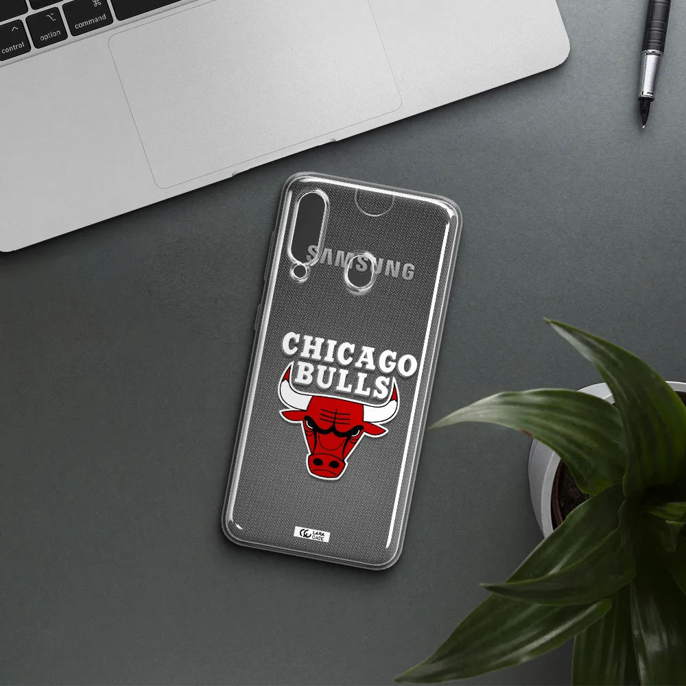 Chicago Bulls Samsung A60 Clear TPU Case