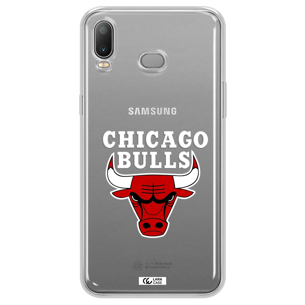 Chicago Bulls Samsung A6S Clear TPU Case