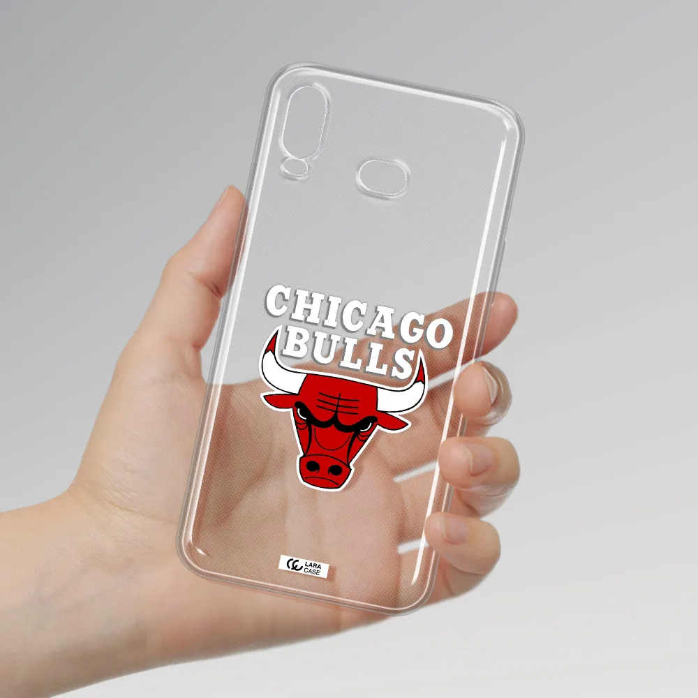 Chicago Bulls Samsung A6S Clear TPU Case