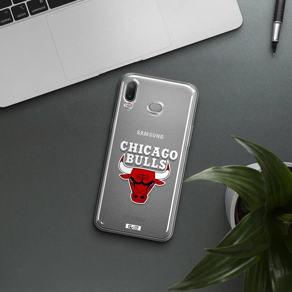 Chicago Bulls Samsung A6S Clear TPU Case