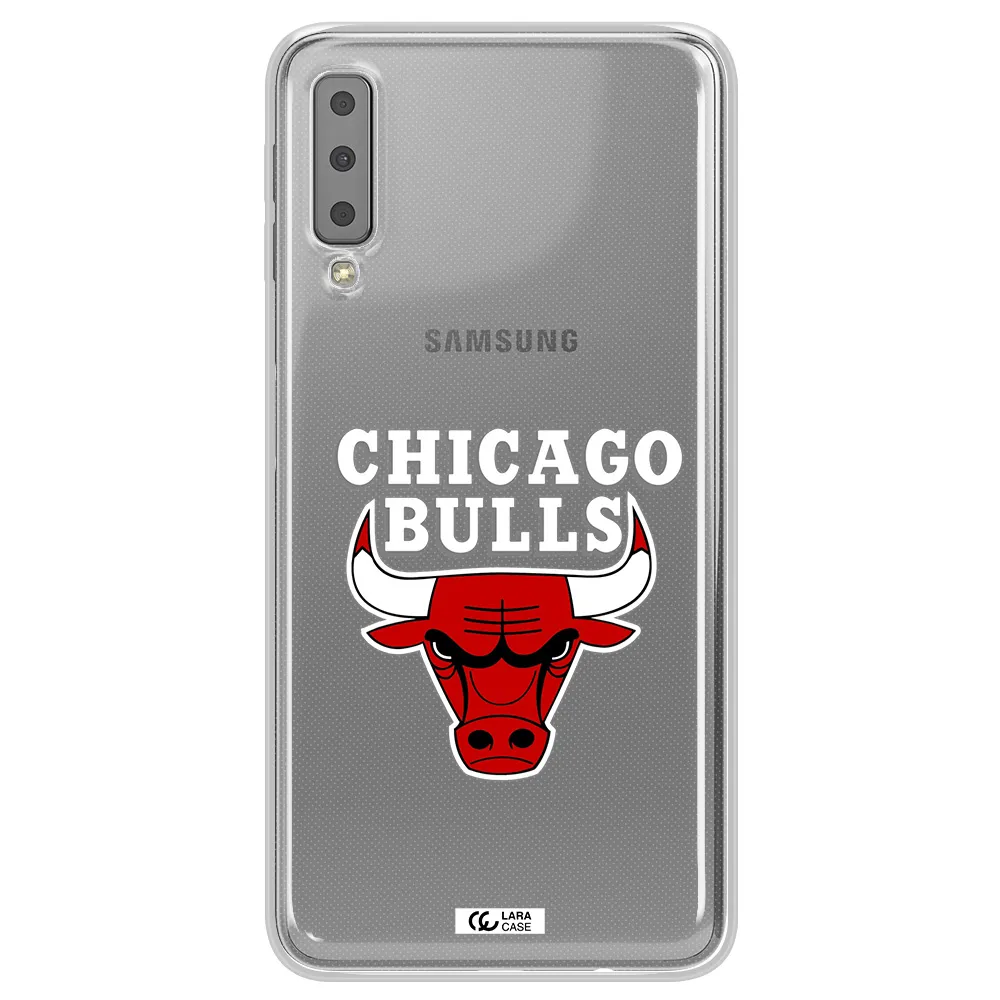 Chicago Bulls Samsung A7 2018 Clear TPU Case