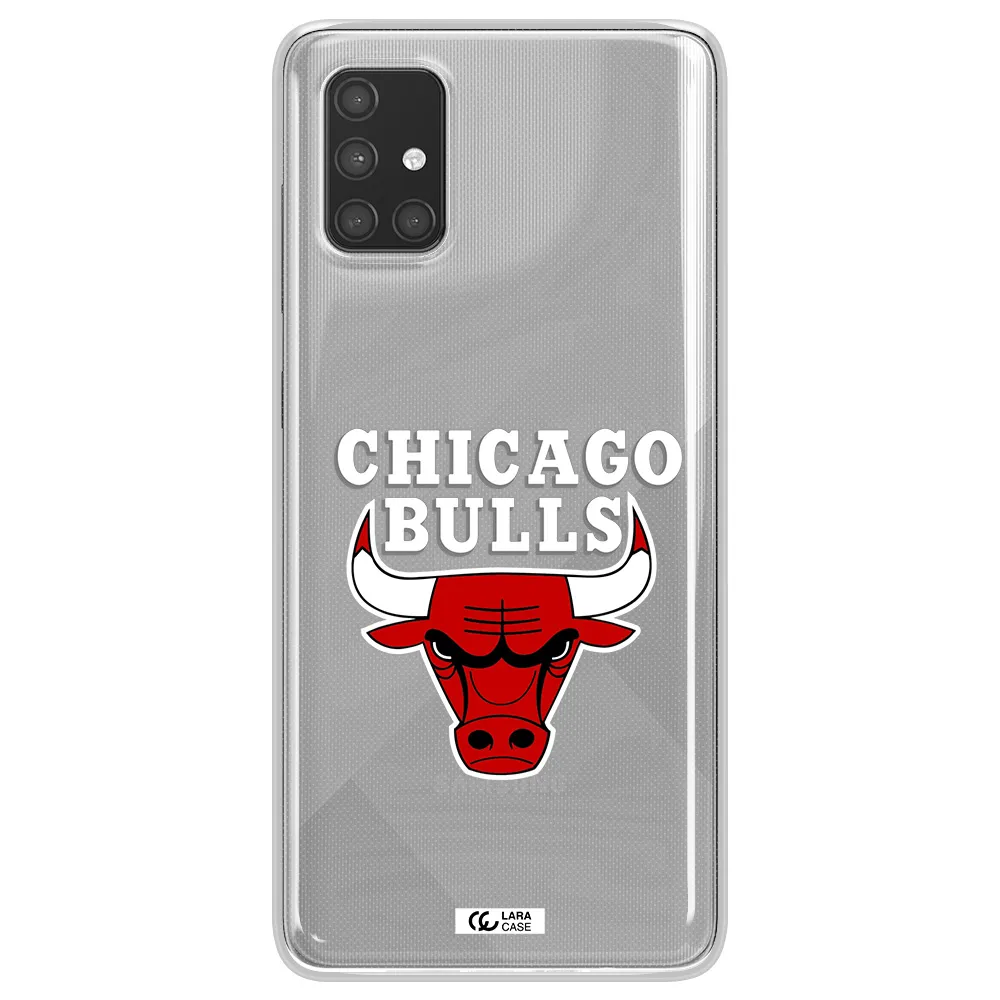 Chicago Bulls Samsung A71 Clear TPU Case
