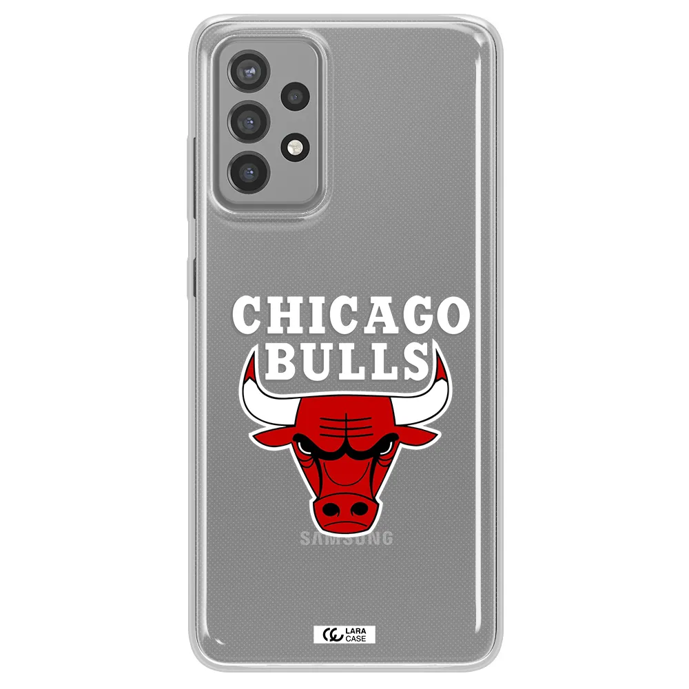Chicago Bulls Samsung A72 Clear TPU Case