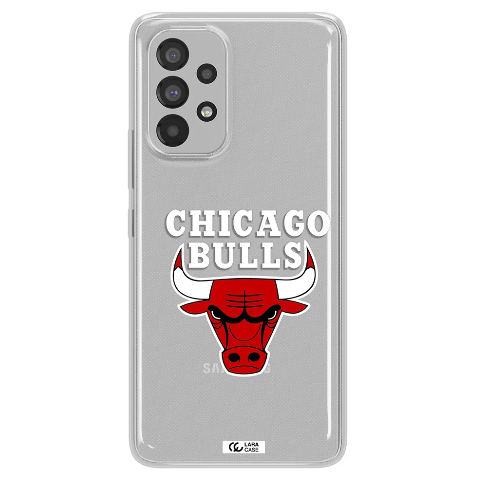 Chicago Bulls Samsung A73 Clear TPU Case