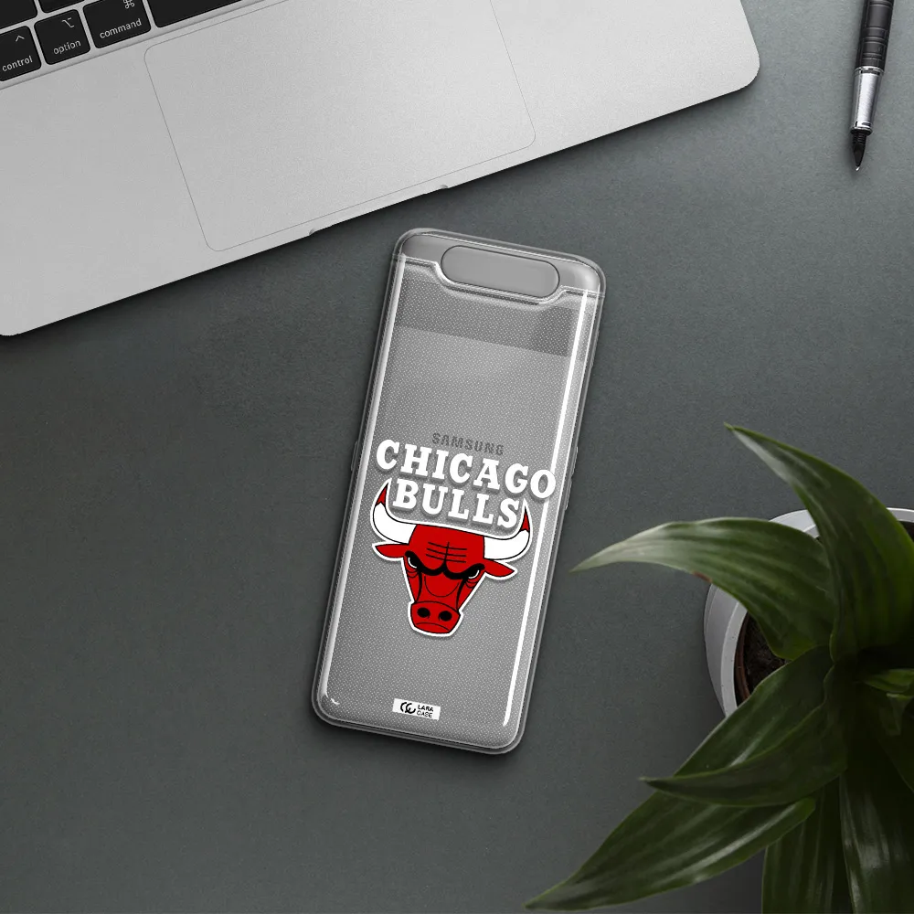 Chicago Bulls Samsung A80 Clear TPU Case