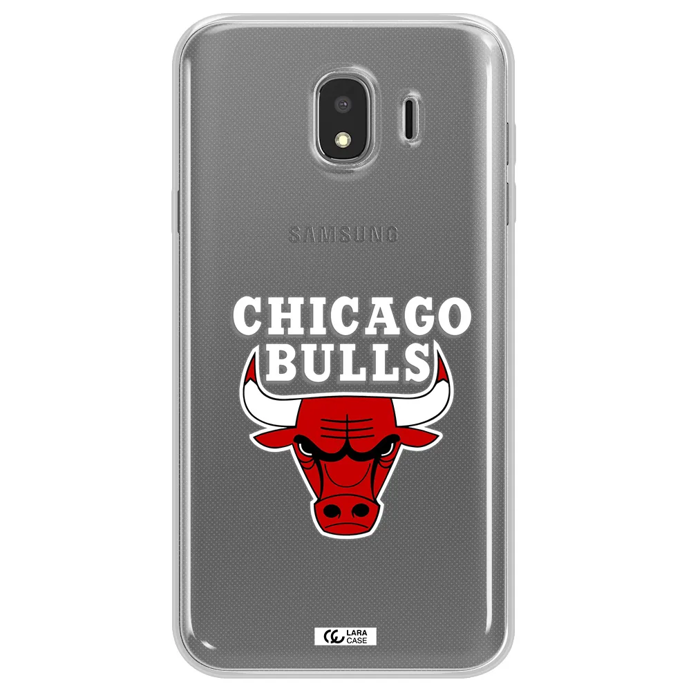 Chicago Bulls Samsung J4 Clear TPU Case
