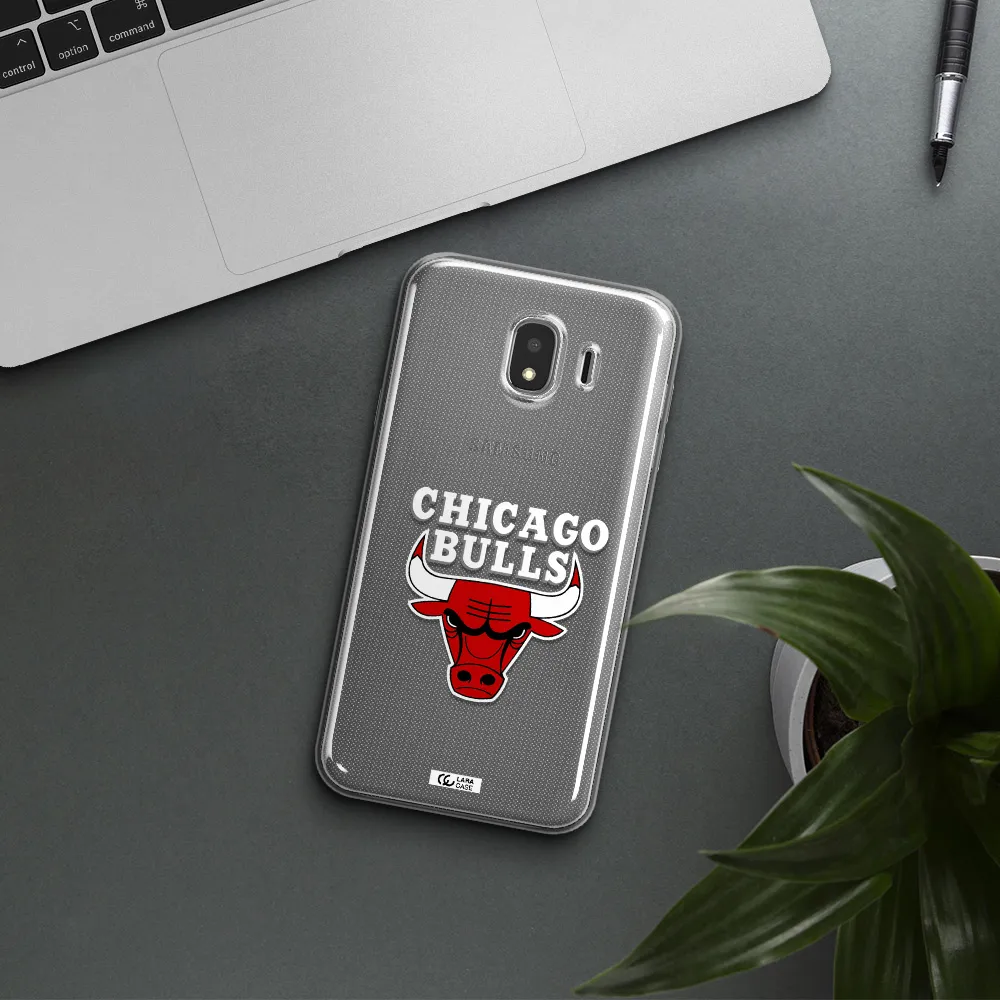Chicago Bulls Samsung J4 Clear TPU Case