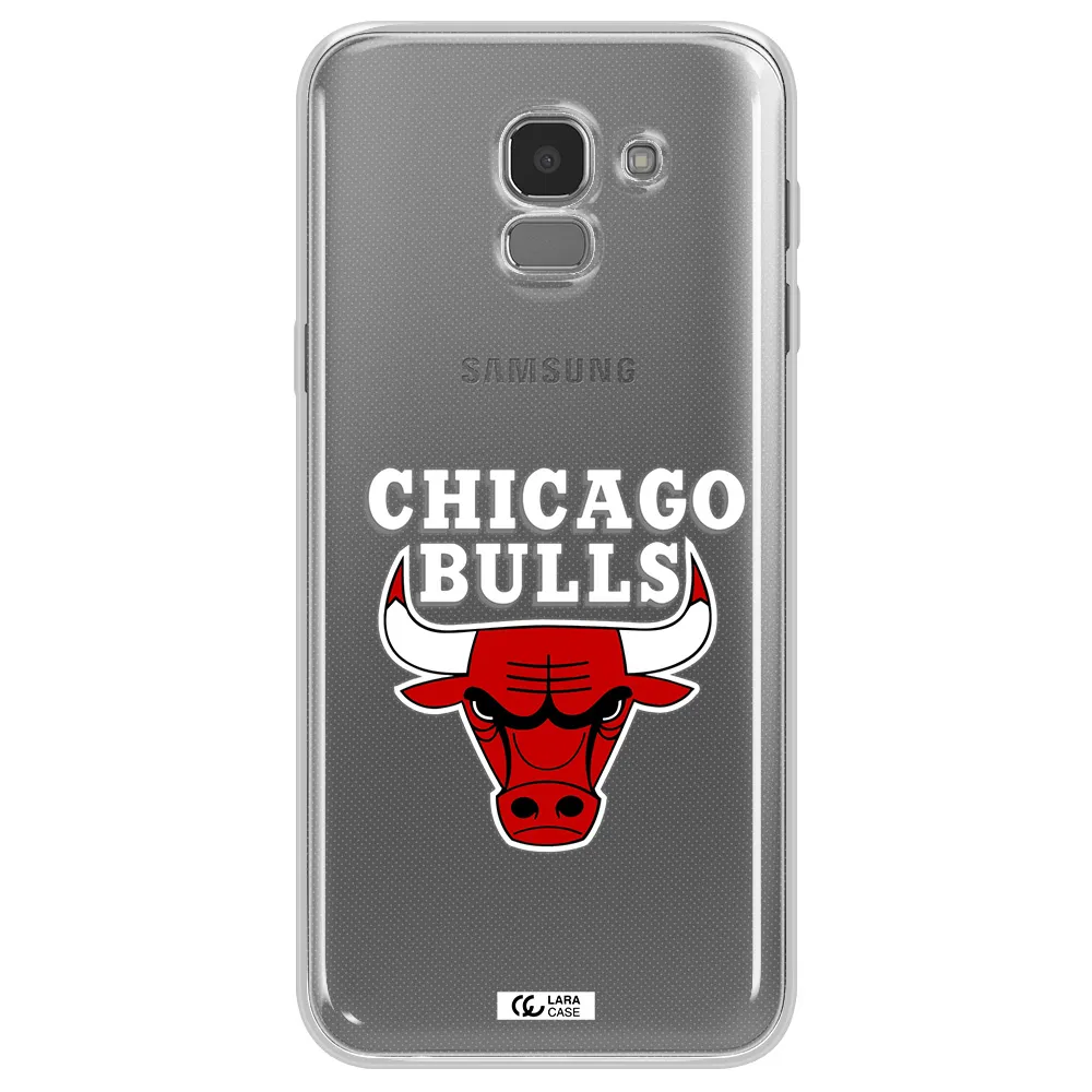 Chicago Bulls Samsung J6 Clear TPU Case